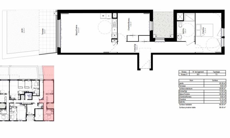 Photo 1, Appartement 3 pièce(s)