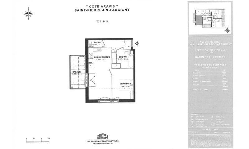 Photo 1, Appartement 2 pièce(s)